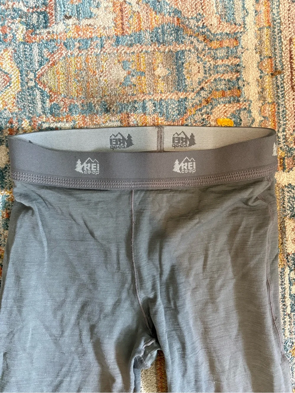 REI Kids Lightweight Grey Base Layer Leggings